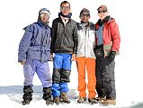 25 Cook Pemba Rinjii, Porter Pasang, Climbing Sherpa Lal Singh Tamang And Jerome Ryan At Col Camp After Descent From Chulu Far East Summit 